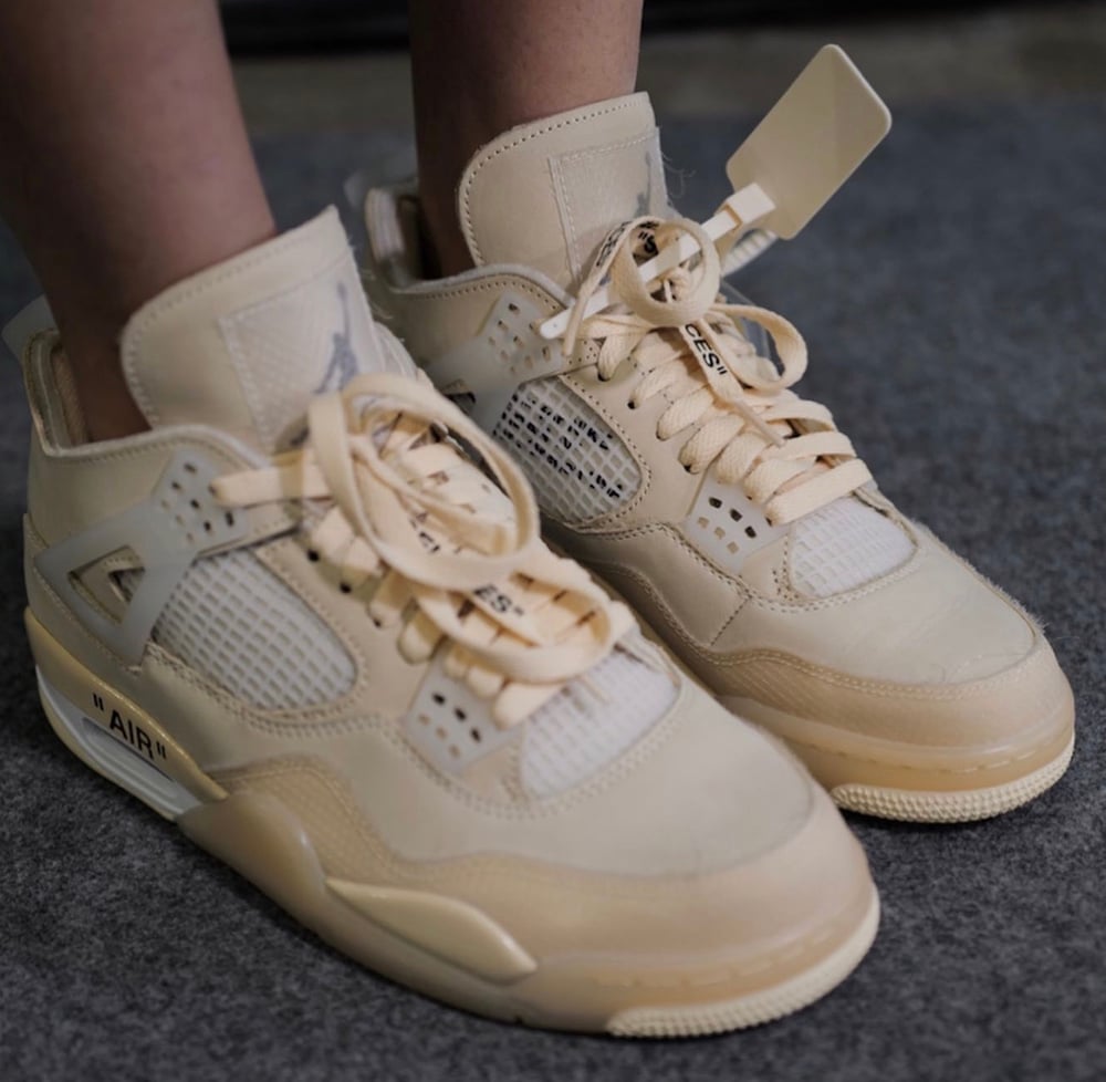 off white cream jordans