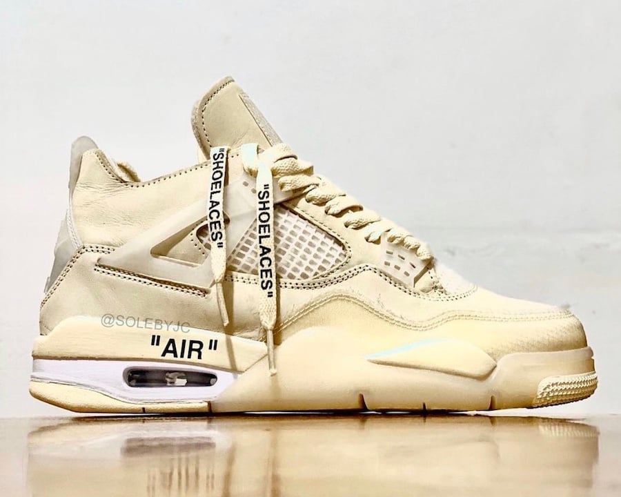 off white jordan 4 cream release date