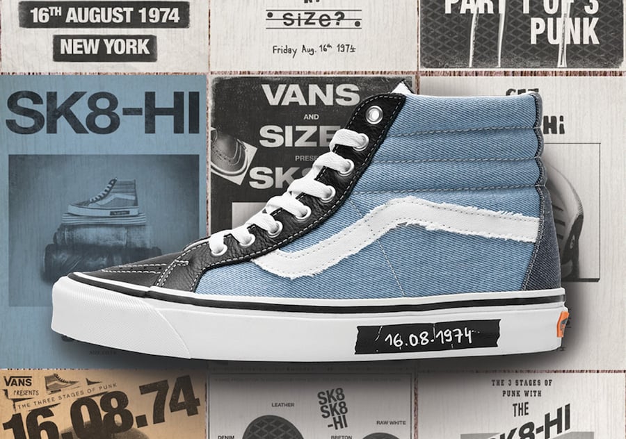 size? Vans SK8-Hi Dawn of Punk Release Date Info