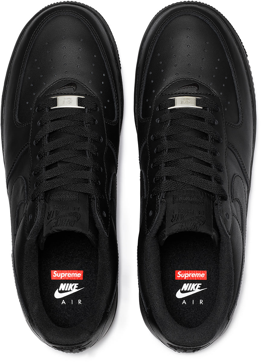 Supreme Nike Air Force 1 Low Black 2020 Release Date