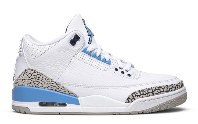 unc 3s on feet