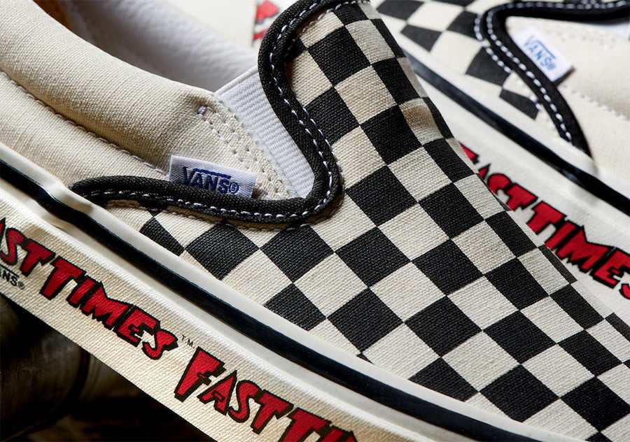 vans checkerboard slip on kohls