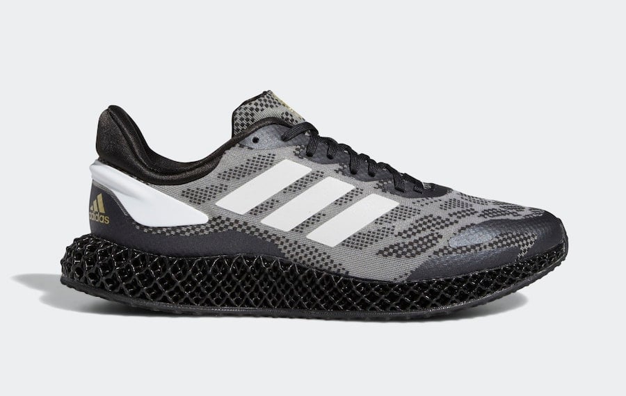 adidas 4D Run 1.0 Black White Gold EG6247 Release Date Info