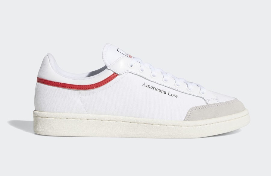 adidas Americana Low White Red EF6385 Release Date Info