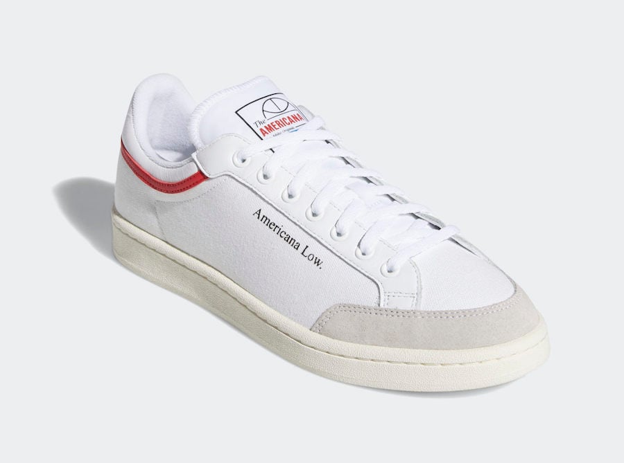 adidas Americana Low White Red EF6385 Release Date Info