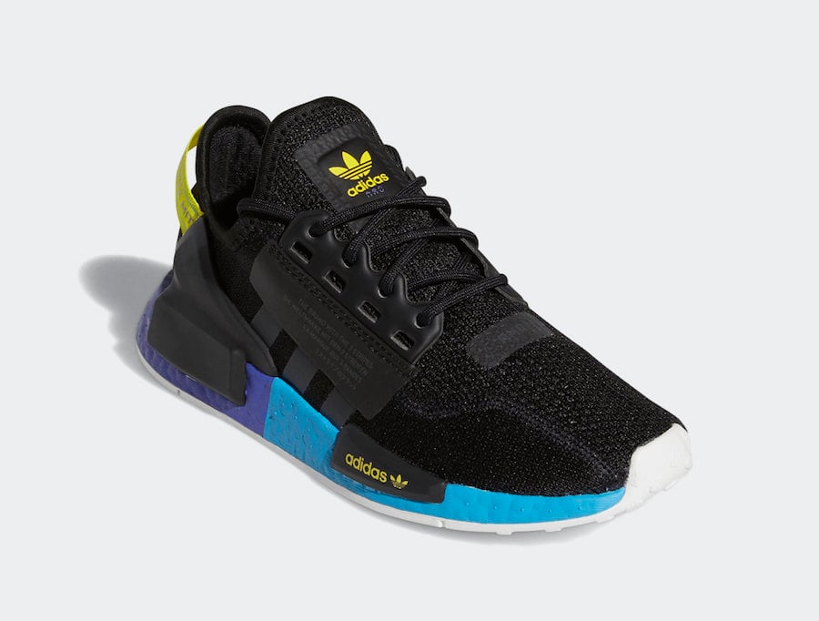 adidas NMD R1 V2 Black Carbon Shock Yellow FX4428 Release Date Info