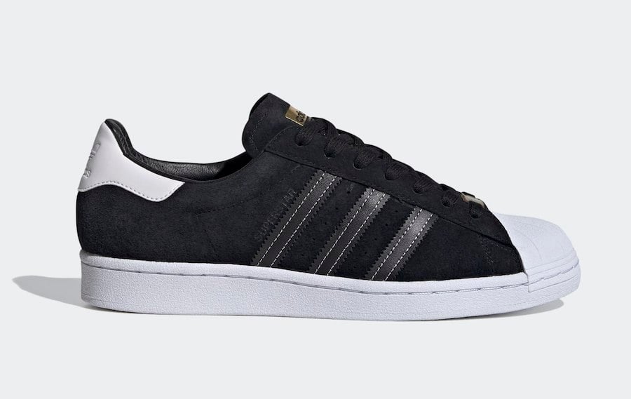 adidas Superstar Black White Gold EH1543 Release Date Info