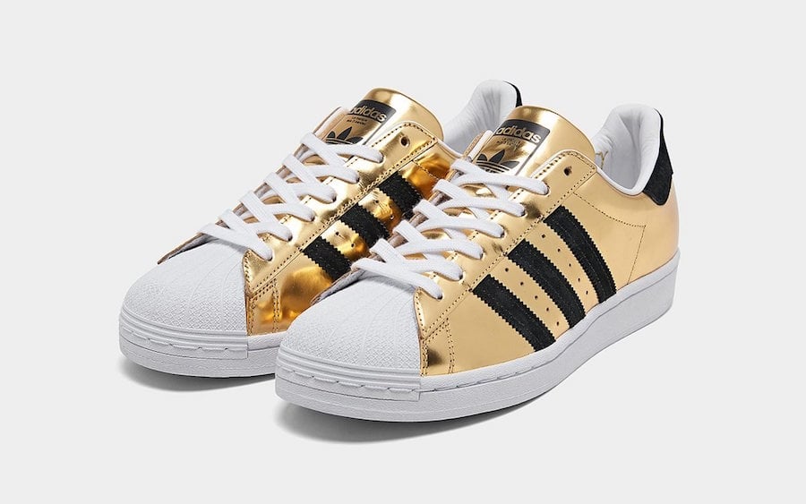 gold metallic adidas