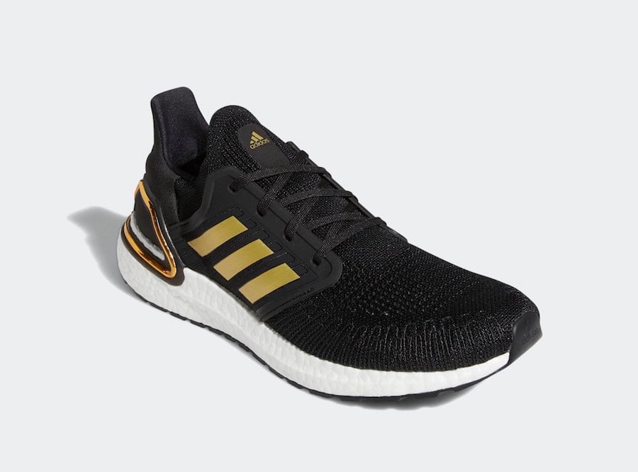 adidas Ultra Boost 2020 Black Gold Metallic EE4393 Release Date Info