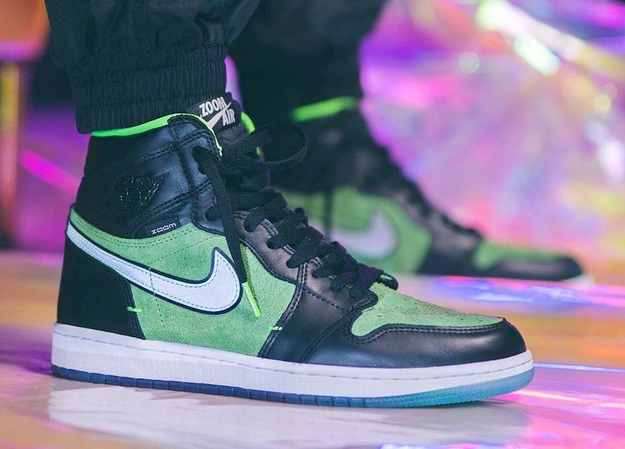 zoom air jordan 1 green