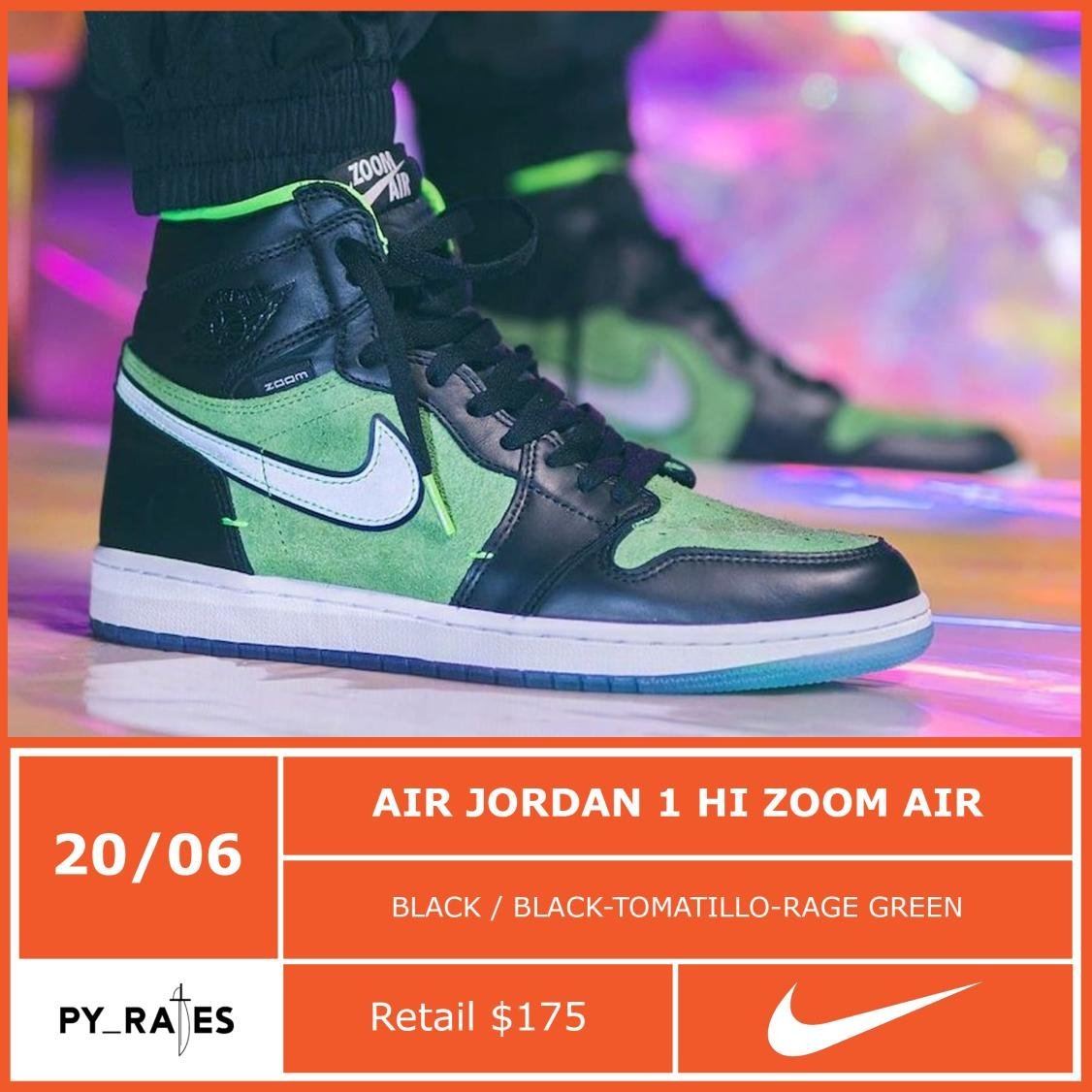 Air Jordan 1 High Zoom Rage Green