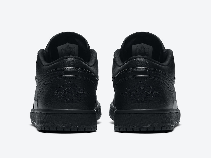 Air Jordan 1 Low Triple Black 553558-091 Release Date Info