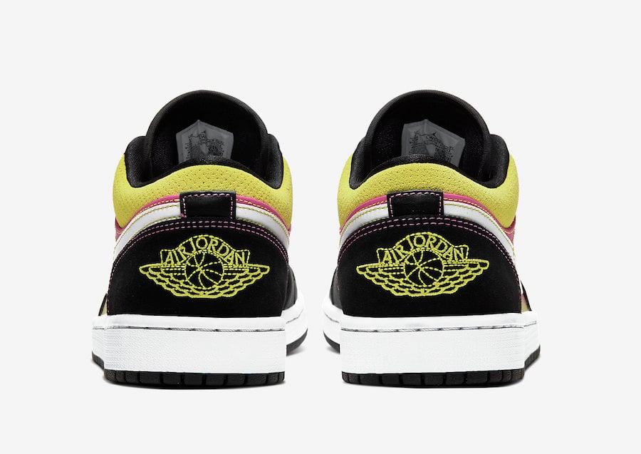 Air Jordan 1 Low White Black Yellow Pink CW5564-001 Release Date Info