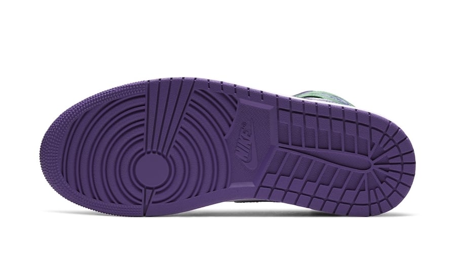 Air Jordan 1 Mid Hulk Green Purple Release Date Info