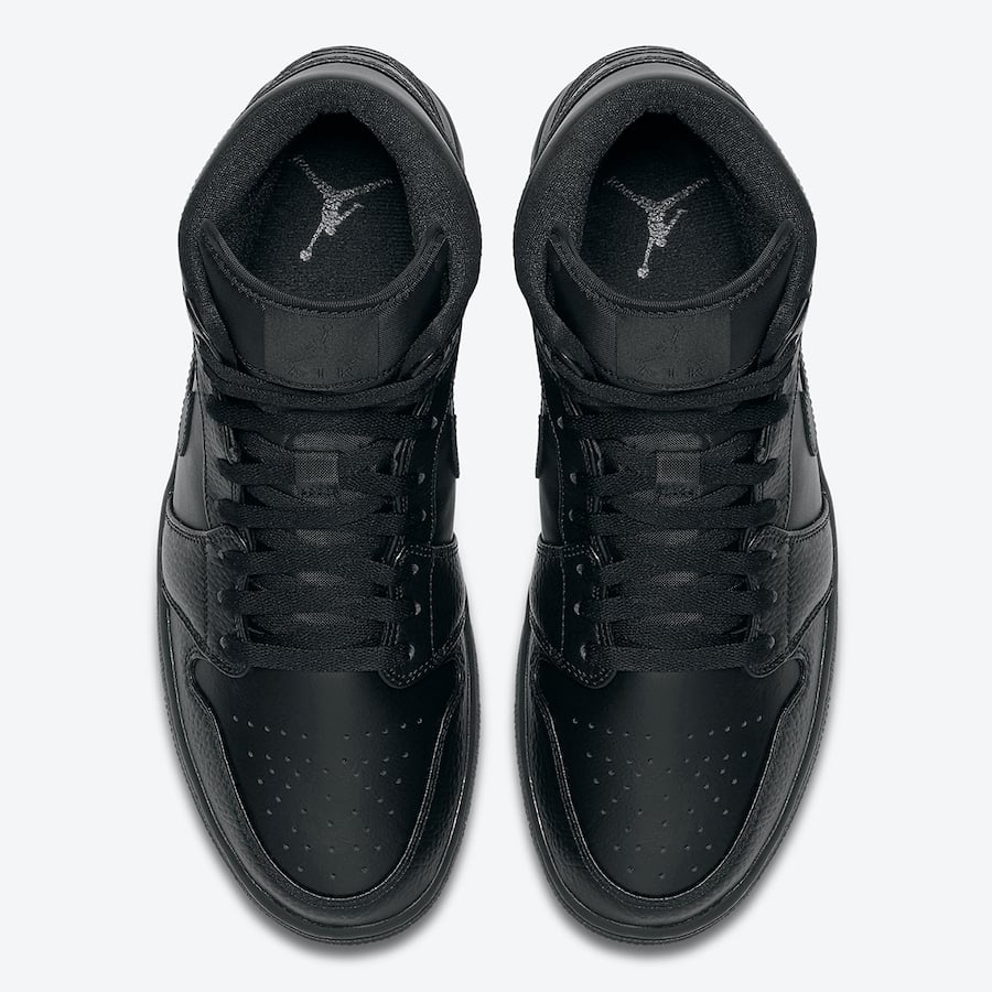 Air Jordan 1 Mid Triple Black 554724-091 Release Date Info | SneakerFiles