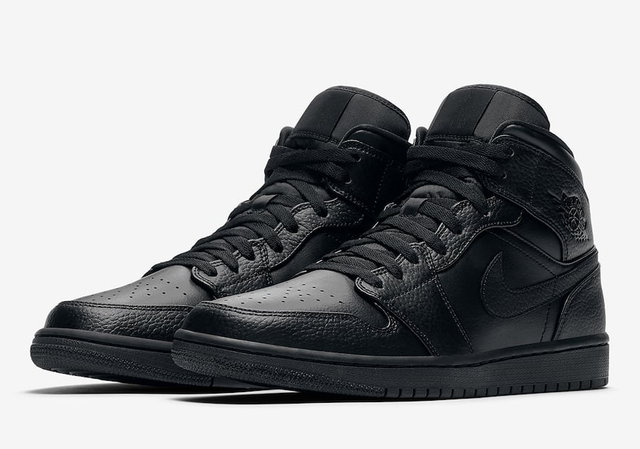 Air Jordan 1 Mid Triple Black 554724-091 Release Date Info Air Jordan 1 Mid Triple Black 554724-091 Release Date Info