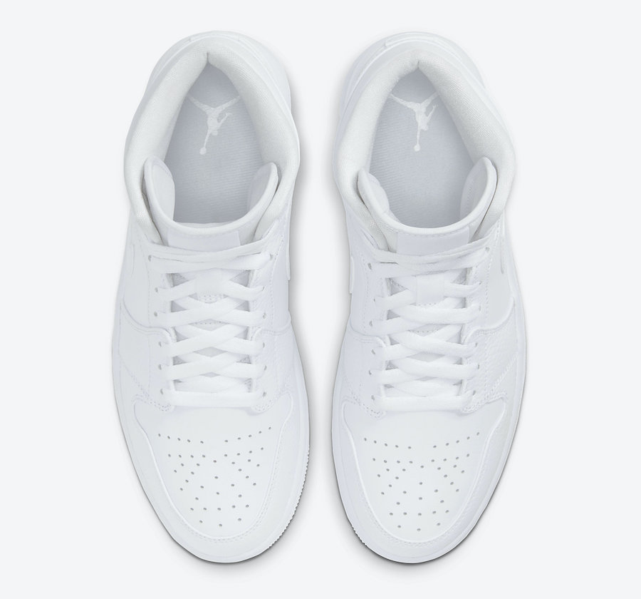 Air Jordan 1 Mid Triple White 554724-130 Release Date Info | SneakerFiles