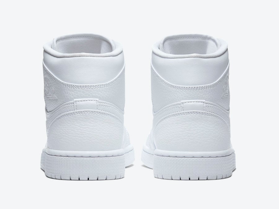 Air Jordan 1 Mid Triple White 554724-130 Release Date Info