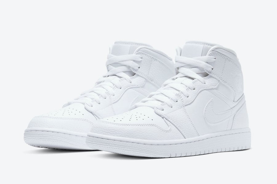 jordan 1 mid triple white