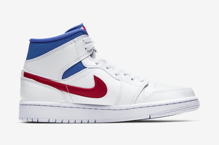 Air Jordan 1 Mid White Red Royal Blue BQ6472-164 Release Date Info | SneakerFiles