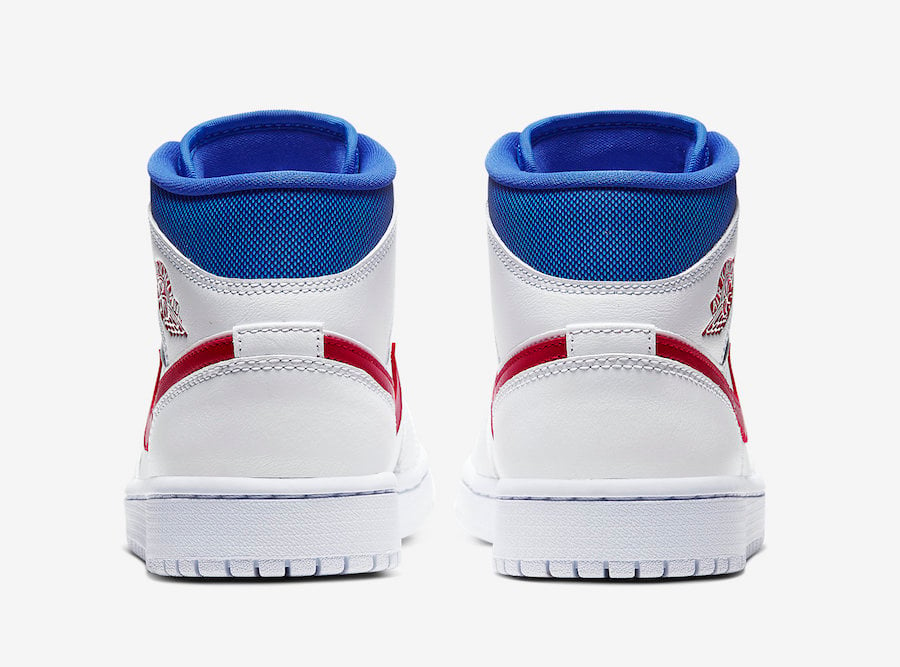 Air Jordan 1 Mid White Red Royal Blue BQ6472-164 Release Date Info