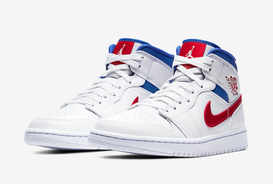 jordan 1 white red and blue