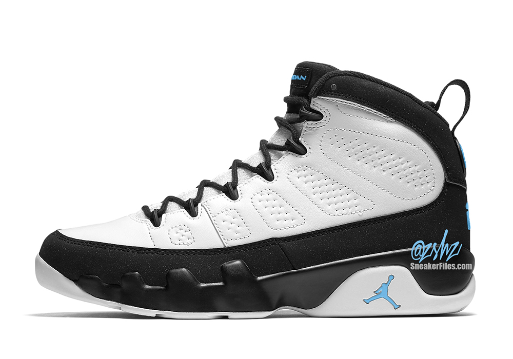 Air Jordan 9 White Black University Blue CT8019-140 Release Date Info