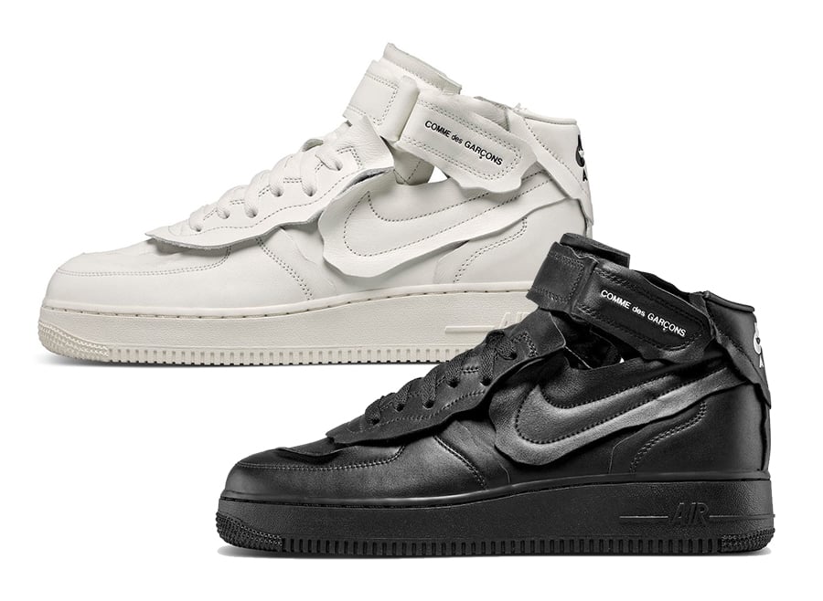 Comme des Garçons x Nike Air Force 1 Mid Releases on October 23rd