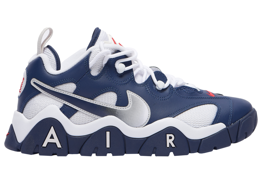 Nike Air Barrage Low Navy White Red CN0060-400 Release Date Info
