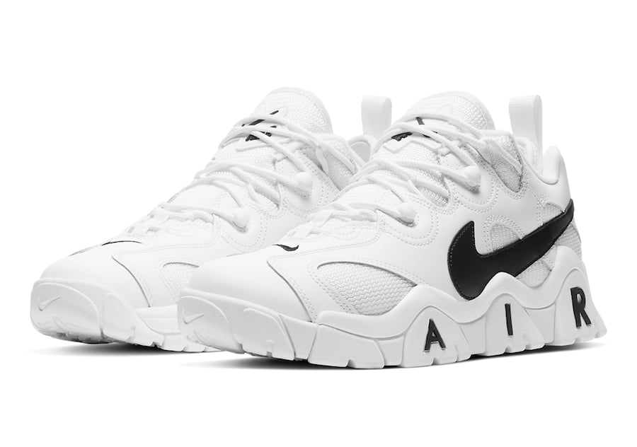 nike air barrage low women's white