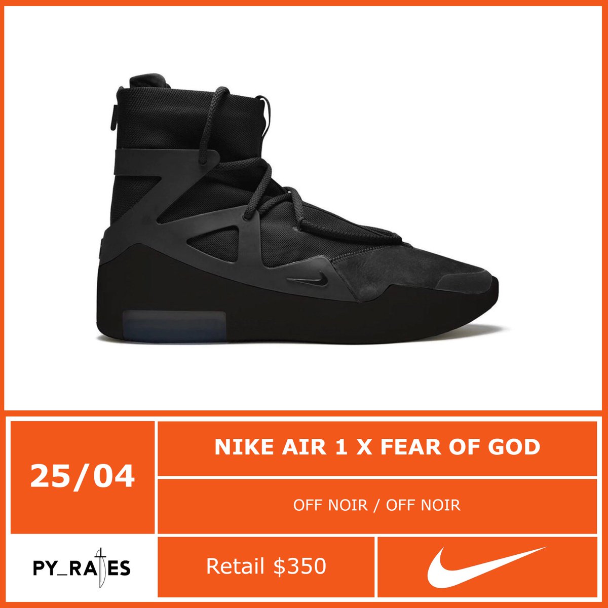 nike air x fear of god 1