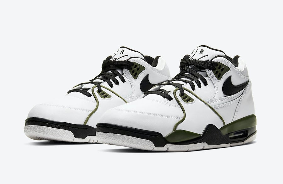 Nike Air Flight 89 White Medium Olive 