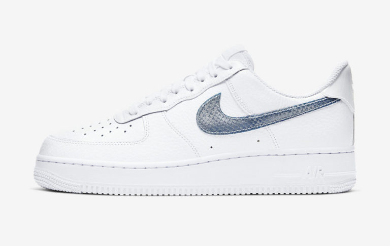 Nike Air Force 1 Low Pony Hair Snakeskin Club Gold Shoes CW7567-101 - Sepjoy