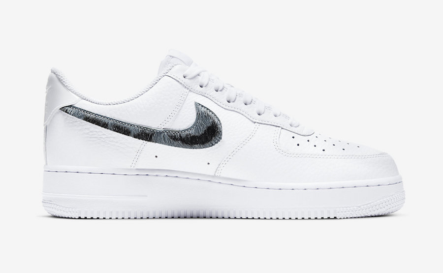 Nike Air Force 1 Low Blue Snakeskin Pony Hair CW7567-100 Release Date Info