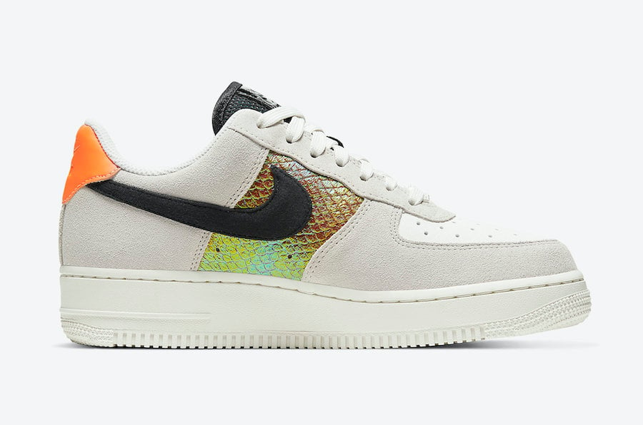 Nike Air Force 1 Low Iridescent Snakeskin CW2657-001 Release Date Info
