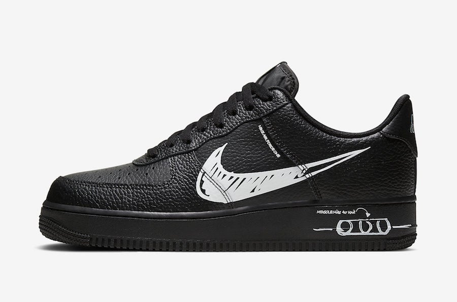 Nike Air Force 1 Low Sketch Pack CW7581-001 Release Date Info