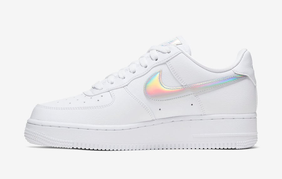 nike air force 1 white iridescent