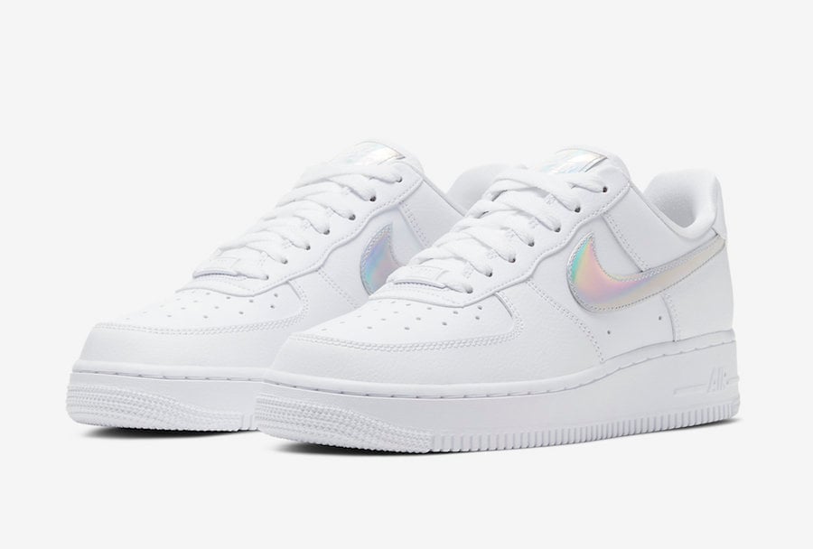 nike air force 1 white iridescent