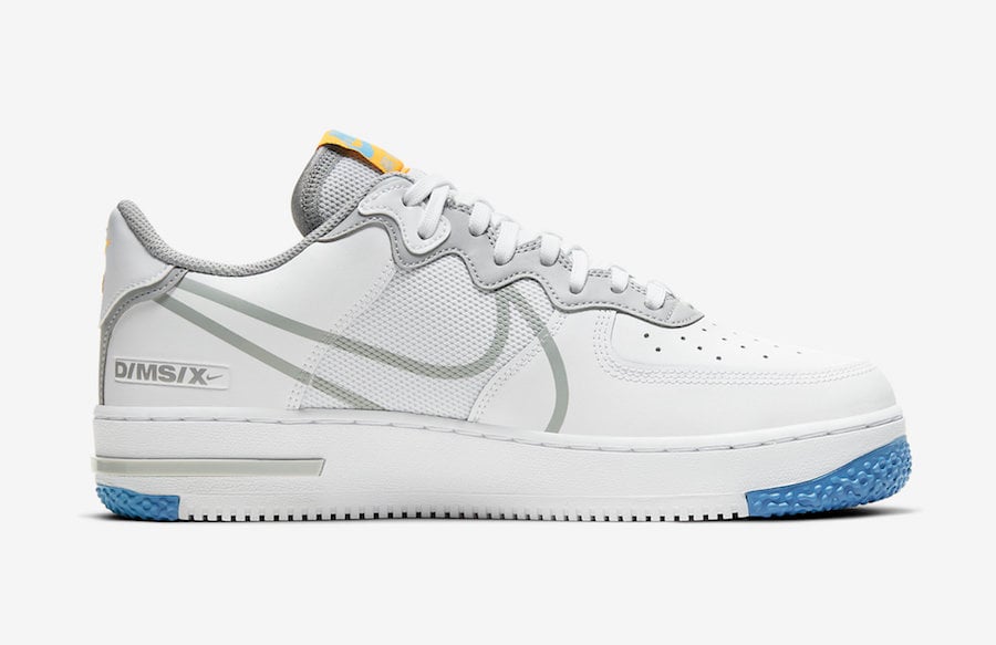 Nike Air Force 1 React Light Smoke Grey CT1020-100 Release Date Info