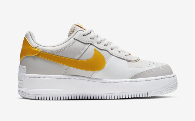 Nike Air Force 1 Shadow Vast Grey Pollen Rise CQ9503-001 Release Date Info | SneakerFiles