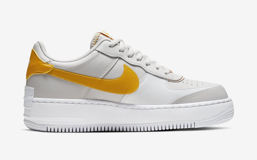 Nike Air Force 1 Shadow Vast Grey Pollen Rise CQ9503-001 Release Date Info