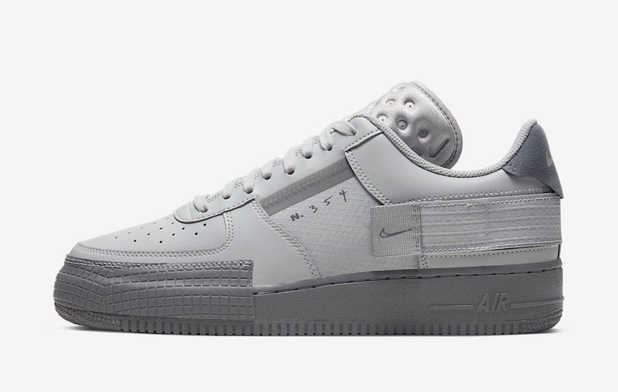 Nike Air Force 1 Type Grey Fog CT2584-001 Release Date Info