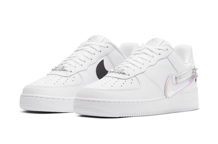 Nike Air Force 1 Zip-On Swoosh White Release Date