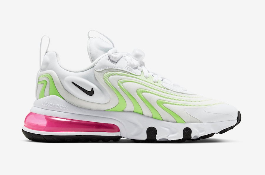 Nike Air Max 270 React ENG White Volt Pink CK2608-100 Release Date Info
