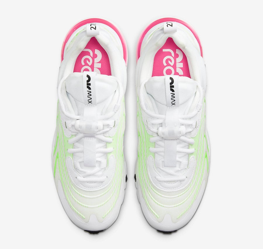 Nike Air Max 270 React ENG White Volt Pink CK2608-100 Release Date Info
