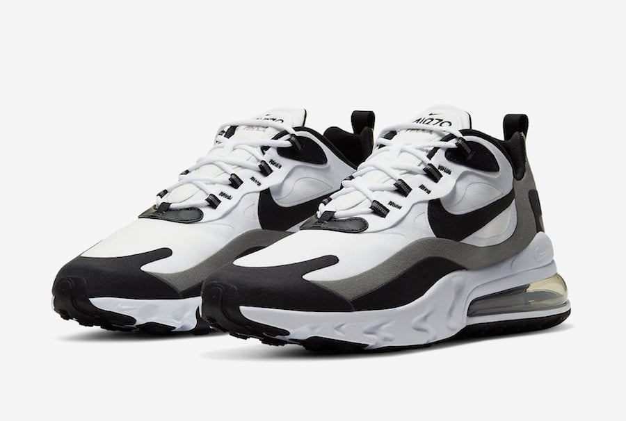 Nike Air Max 270 React White Black CT1264-101 Release Date Info