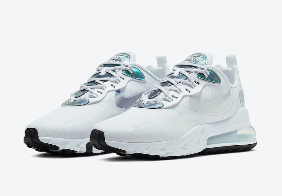 Nike Air Max 270 React White Iridescent CZ7376-100 Release Date Info