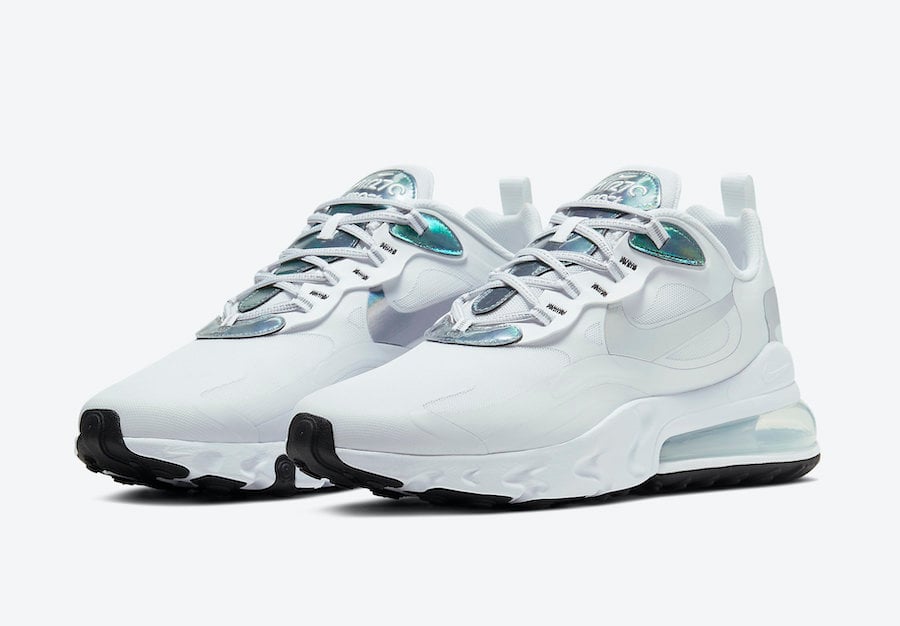 Nike Air Max 270 React White Iridescent CZ7376-100 Release Date Info Nike Air Max 270 React White Iridescent CZ7376-100 Release Date Info