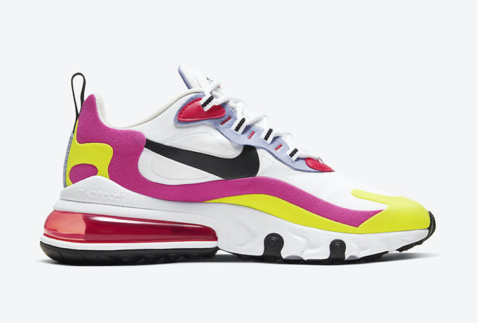 Nike Air Max 270 React White Pink Yellow CZ9351-100 Release Date Info | SneakerFiles