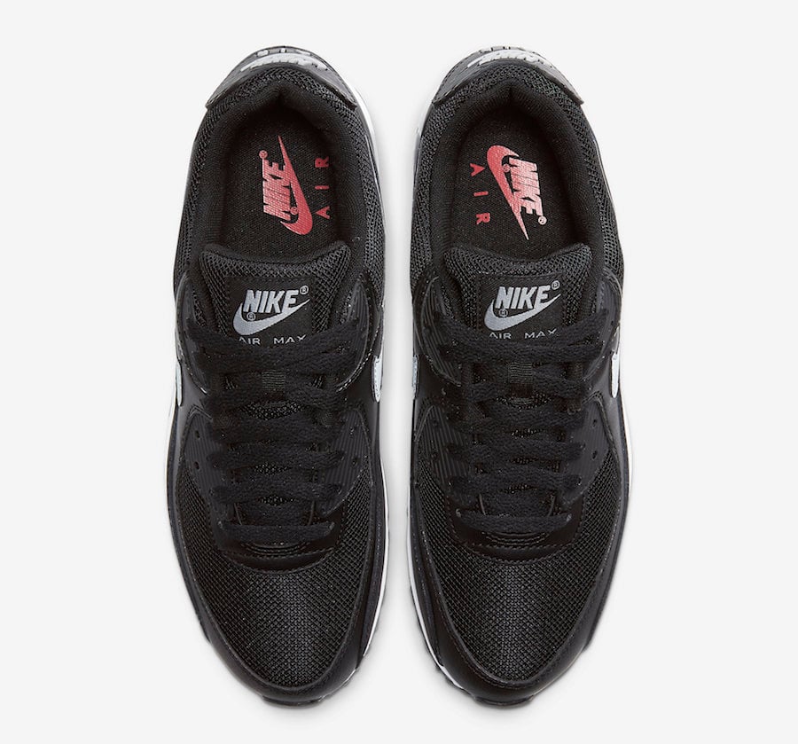 Nike Air Max 90 Black Grey Red White CW7481-002 Release Date Info